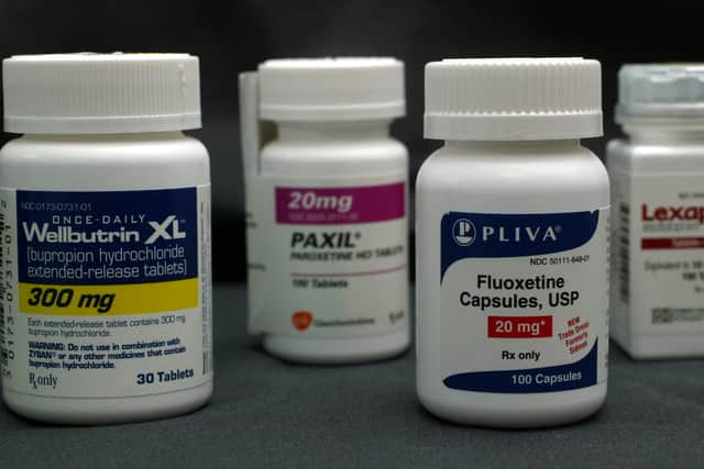 A selection of antidepressants (L-R) Wellbutrin, Paxil, Fluoxetine and Lexapro (Pic: Getty Images)