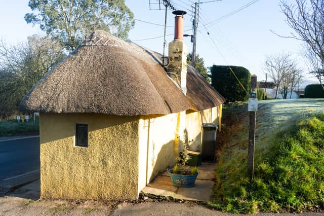 The Ye Olde Toll House in the village of Newton Poppleford  near Sidmouth, Devon, as it goes up for auction. 