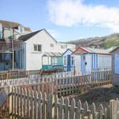 The hut in Westward Ho! Devon. 