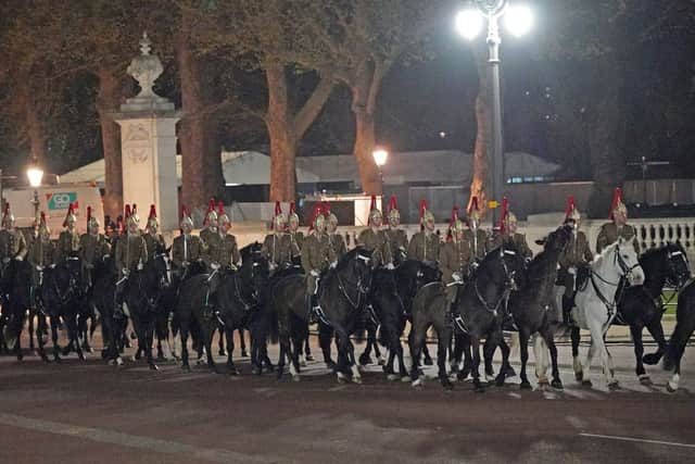 Midnight rehearsal of King Charles coronation