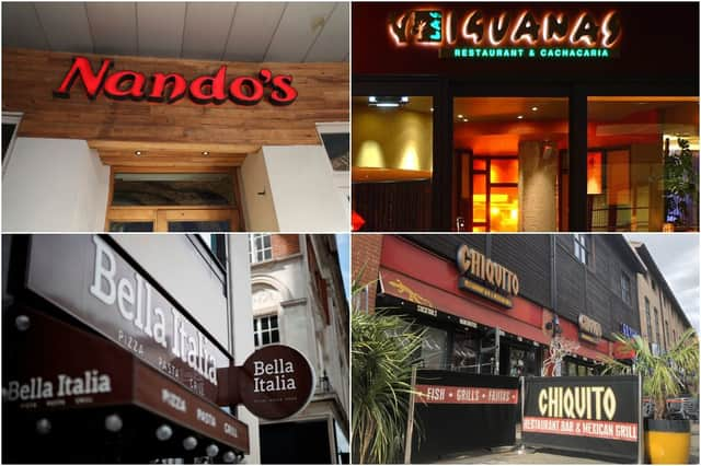 A number of big restaurant chains - including Nando’s - are offering free food deals to A Level and GCSE students this week (Photos: Getty Images/Flickr)