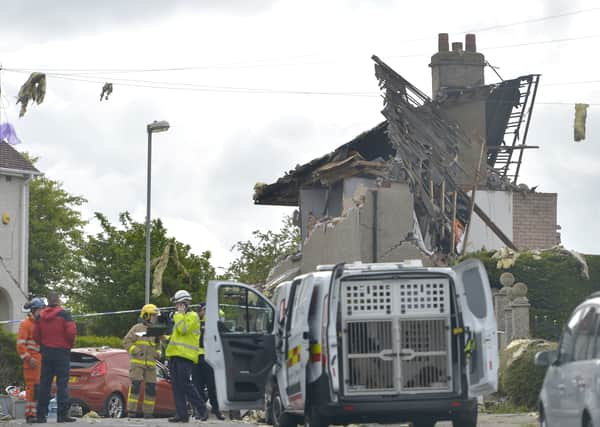 The scene this morning at Mallowdale Avenue, Heysham (Photo: SWNS)