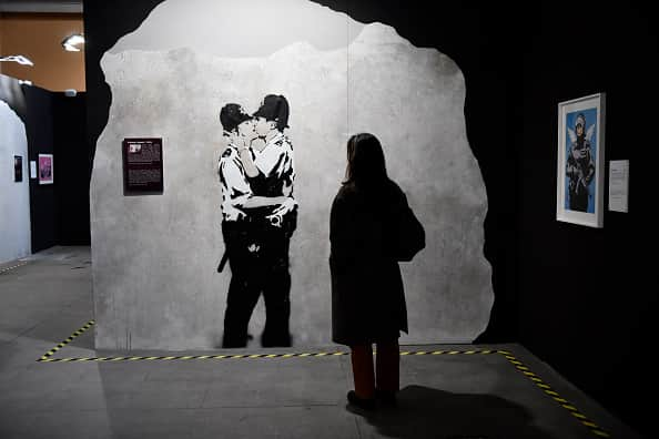  Banksy to have first solo exhibition in Glasgow from June 18 (Photo by Stefano Guidi/Getty Images)