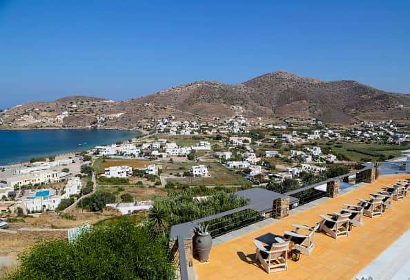 Two friends, Andrew and Max, both 18, died while on holiday in Greece in two separate incidents. (Photo by Athanasios Gioumpasis/Getty Images)