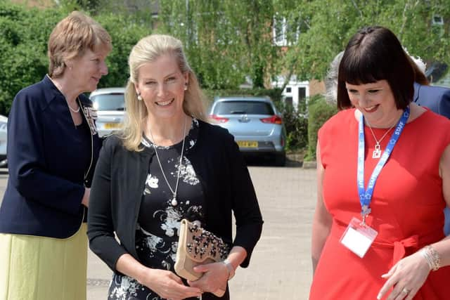 The Countess with Sally Tabbner, Dementia Support CEO. Picture Kate Shemilt ks180220-2