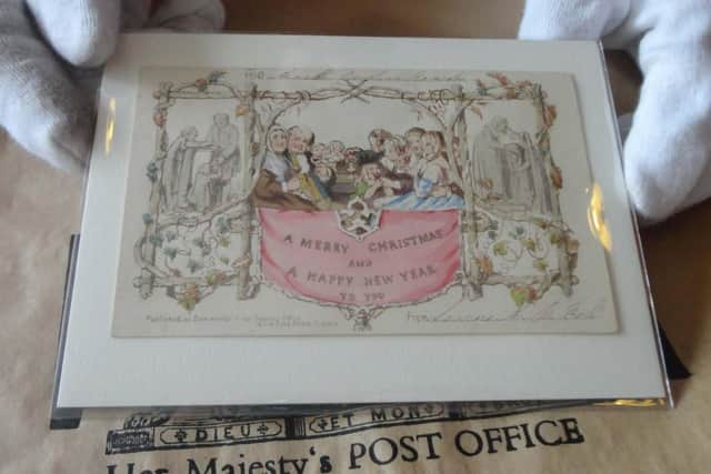 John Calcott Horsley's original Christmas card design