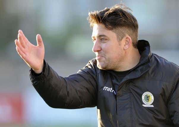 Football, Bostik League South  Division: Horsham v Hythe. Dominic Di Paola . Pic Stephen Goodger. DSC_3054 SUS-171127-134157001