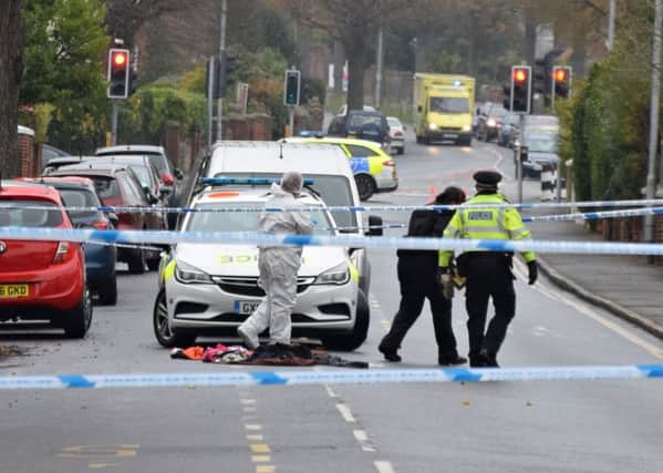 Willingdon Road in Eastbourne is currently closed following a 'police incident'. Pictures: Dan Jessup