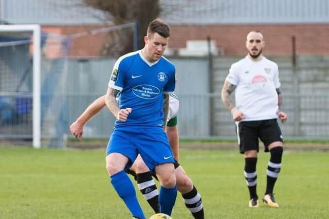 George Gaskin had a goal disallowed in the draw with Molesey. Picture by David Jeffery