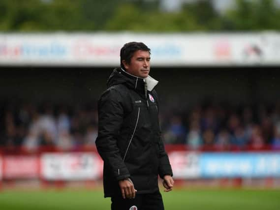 Crawley Town head coach Harry Kewell. Picture by Phil Westlake (PW Sporting Photography)