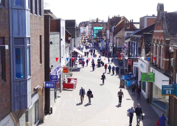 Horsham town centre. Photo by Eddie Mitchell.