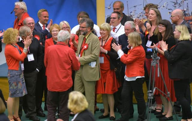 Labour Party members with Peter Chowney at this year's General Election