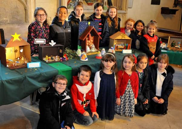 Petworth Nativity scenes in St Mary's Church. Pic Steve Robards SR1735119 SUS-171219-182207001