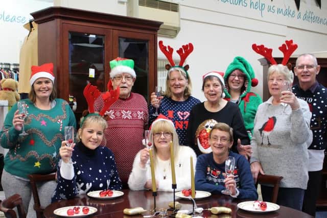 The St Barnabas House charity shop in Wick took part in Wear it Festive for the first time this year
