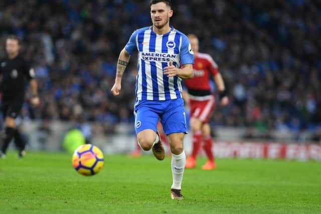 Pascal Gross in action during Brighton & Hove Albion's home clash with Watford. Picture by PW Sporting Photography