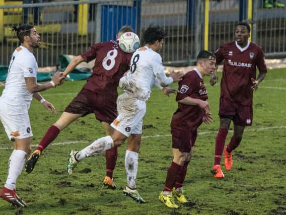 It's mud and thunder as the Rocks battle to a point at Havant / Picture by Tommy McMillan