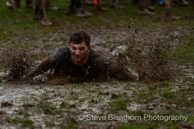 It was a muddy day! Picture by Steve Blanthorn