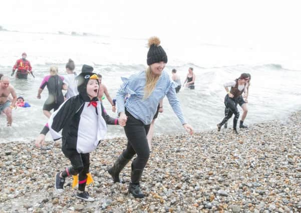 New Year's Day Big Dip 2018 at East Wittering. All pictures by Ash Black Photography