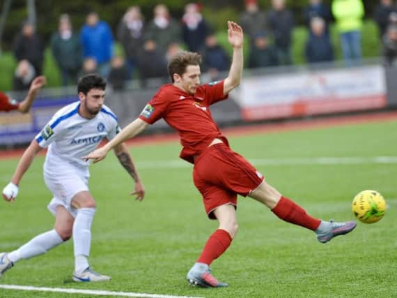 Kieron Pamment hit a hat-trick in Worthing's New Year's Day win at Merstham. Picture by Stephen Goodger