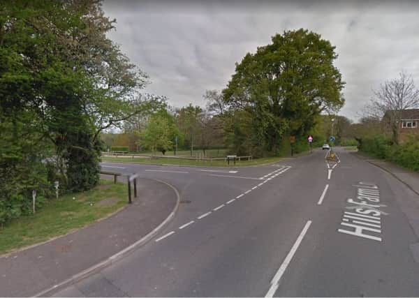 Hills Farm Lane in Horsham. Photo courtesy of Goggle Street View