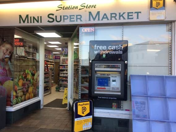 Mini Super Market at 2 Southdown Buildings, Southgate. January 2018.