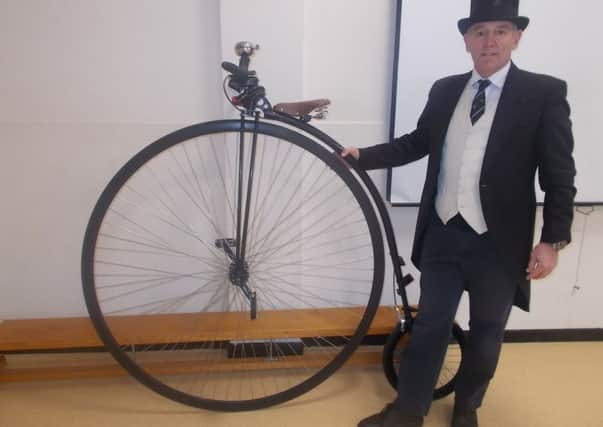 Neil Laughton, secretary of the Penny Farthing Club