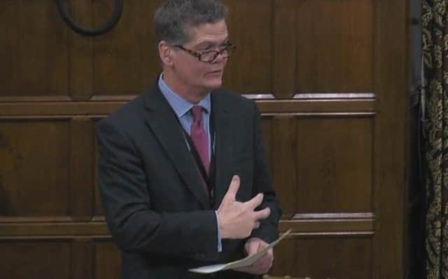 Stephen Lloyd speaking in Westminster this week