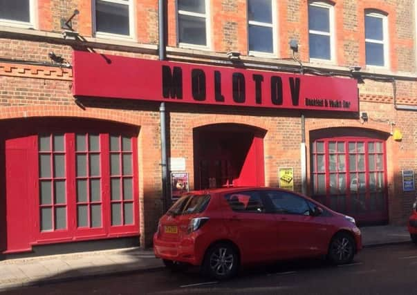 Molotov bar in Chatsworth Road, Worthing