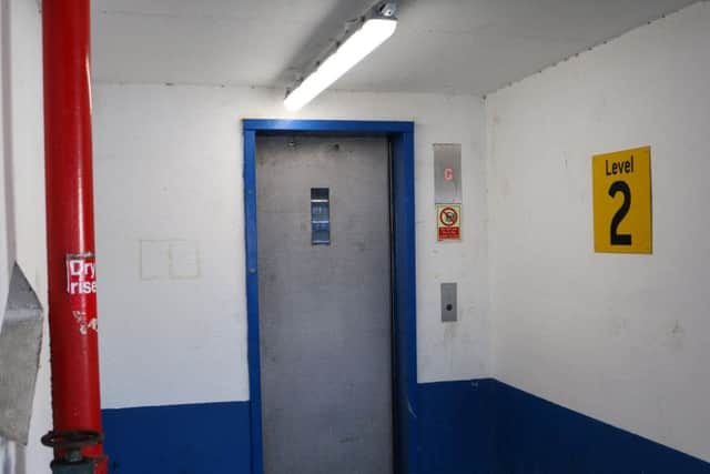 An existing lift at Buckingham car park