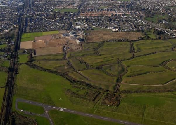 An aerial shot showing New Monks Farm. Supplied by Geoff Patmore. SUS-170123-121542001