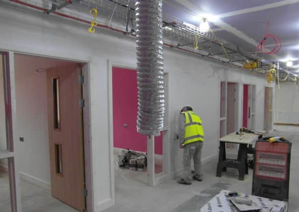 The new dementia hub in Tangmere is taking shape   the memory assessment rooms