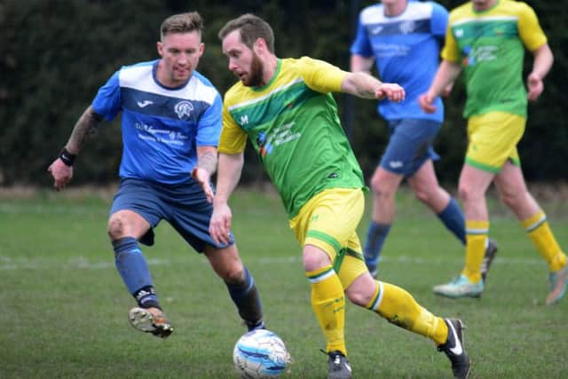 Allan McMinigal on the ball for Westfield against Clymping.