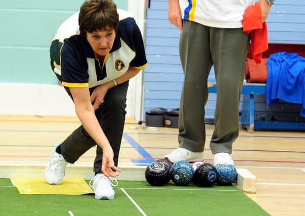 Sonia Burden of Fittleworth in over-60s county triples action / Picture by Kate Shemilt