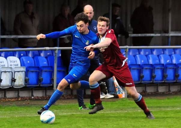 Action from Little Common's 2-1 win away to tomorrow's opponents Selsey in the reverse fixture at the start of November. Picture by Kate Shemilt