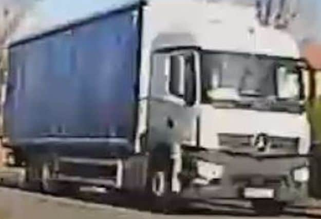 The Mercedes Actros Lorry. Photo: Sussex Police