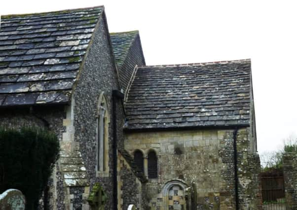 The new chancel roof at St Peter's Church, Upper Beeding