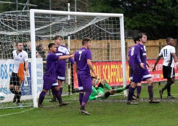 Pagham on the attack against East Preston / Picture by Roger Smith