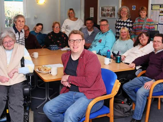 New manager Ben Bloom with members at the Sussex MS Centre. Picture: Derek Martin DM1812600a