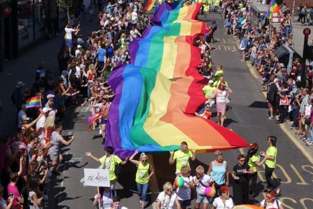 Brighton Pride parade (Photograph: Eddie Mitchell)