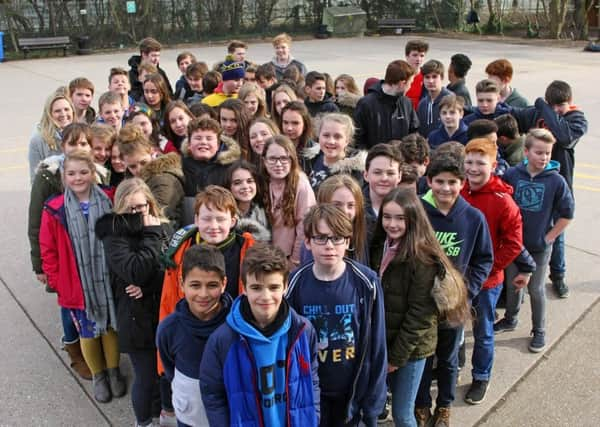 Pupils looking forward to moving into their new school. Photo by Derek Martin Photography. SUS-180102-191511008