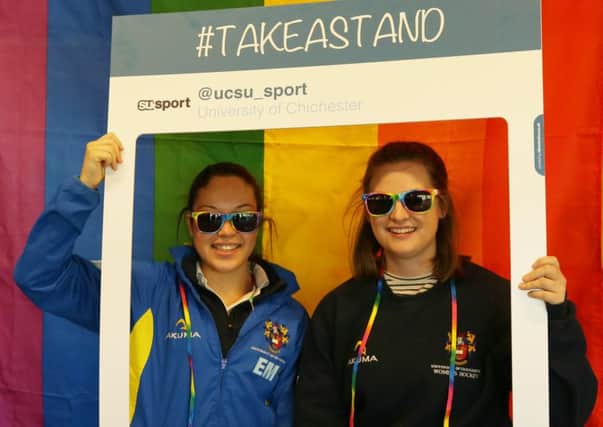 It was #takeastand week at the university / Picture by John Geeson