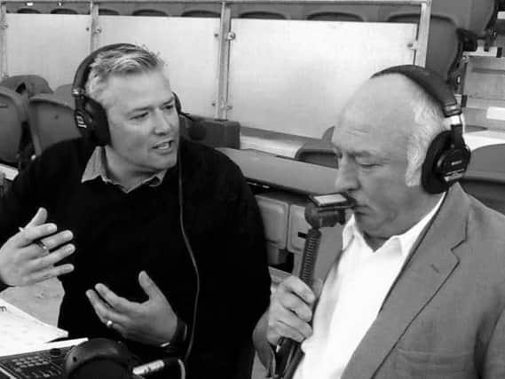 Johnny Cantor with BBC Sussex summariser Warren Aspinall