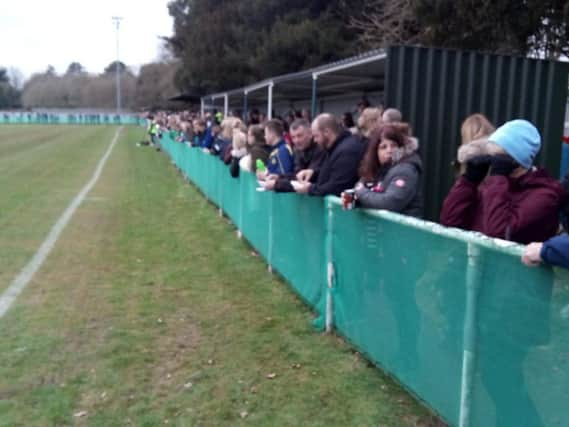 There was a large crowd at Oaklands Park to see Chi take on Liverpool