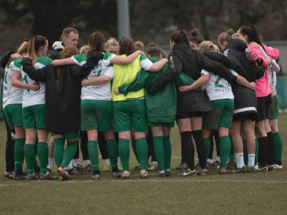 Chi City Ladies get ready to face Liverpool / Picture by Tommy McMillan