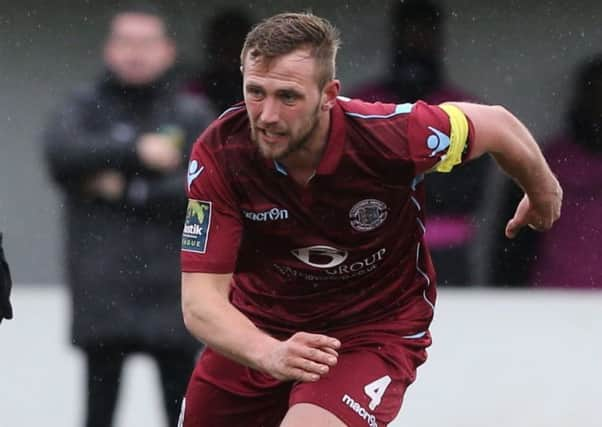 Sam Adams scored his ninth Hastings United goal of the season to earn a 1-1 draw away to Guernsey. Picture courtesy Scott White