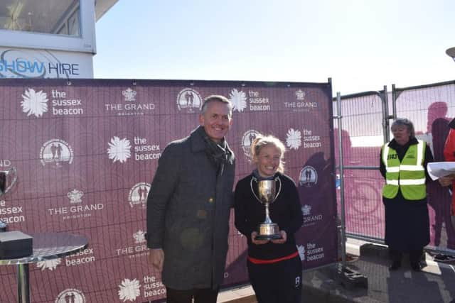 Izzy Coomber of Lewes Athletics Club won the women's race