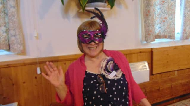 West Sussex Jewish society member celebrating Purim