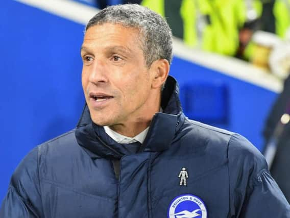 Brighton & Hove Albion manager Chris Hughton. Picture by PW Sporting Pics