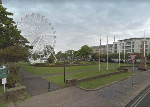 An artist's impression of the wheel in Steyne Gardens