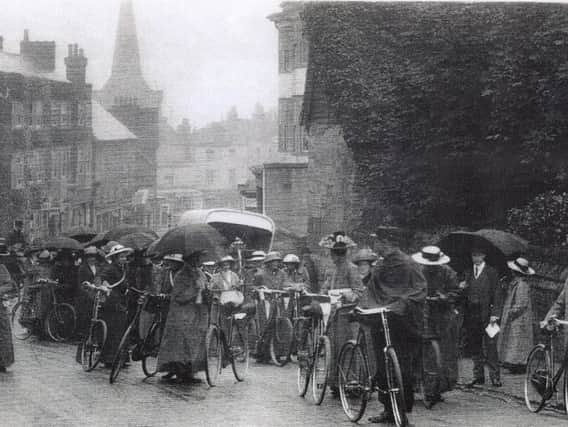 The Great Pilgrimage for Womens Suffrage at Cuckfield in 1913. Picture courtesy of Cuckfield Museum
